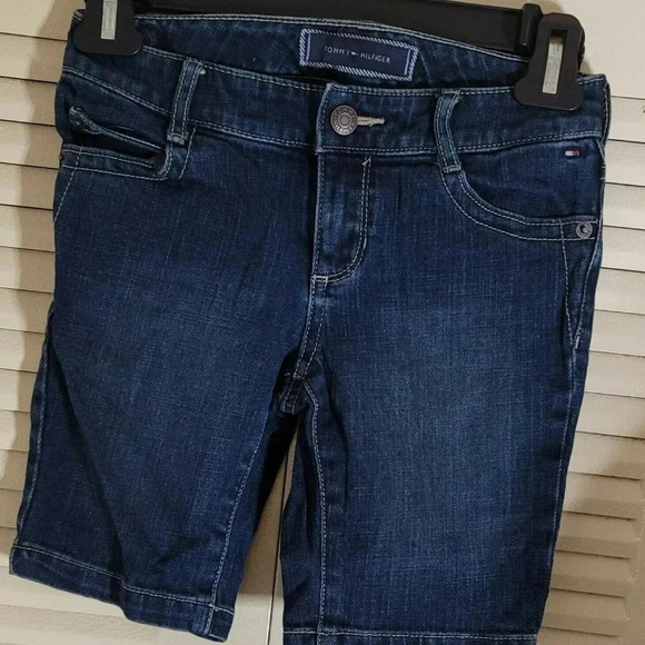 tommy hilfiger Girls Bermuda Shorts Blue Size 7 - Picture 1 of 9